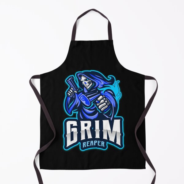 Item preview, Grim Reaper Mens Womens Biker Death Dealer Graphic Blue designed and sold by MAdHouseArtist.