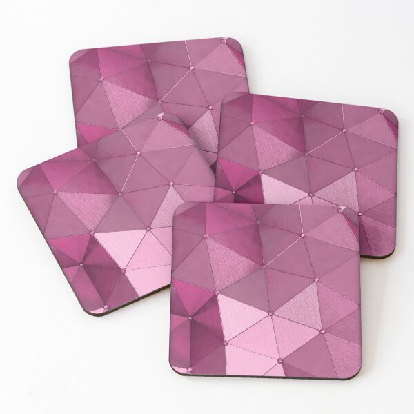 Item preview, Vibrant Pink Diamond Plate Optical Illusion Pattern designed and sold by Mary Riley.