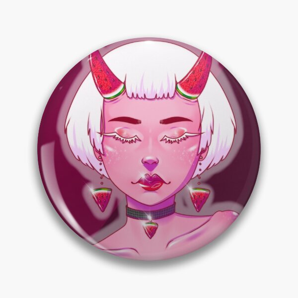 Item preview, Watermelon demon with background designed and sold by Lauii.