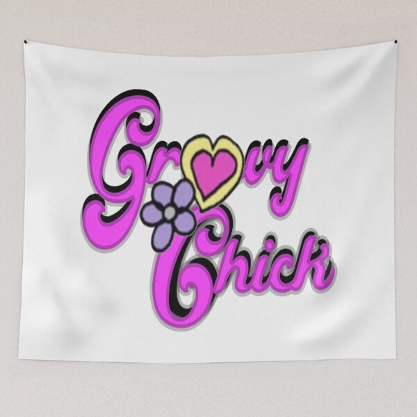 Item preview, Groovy Chick Daisy & Heart  designed and sold by loveoceanair.