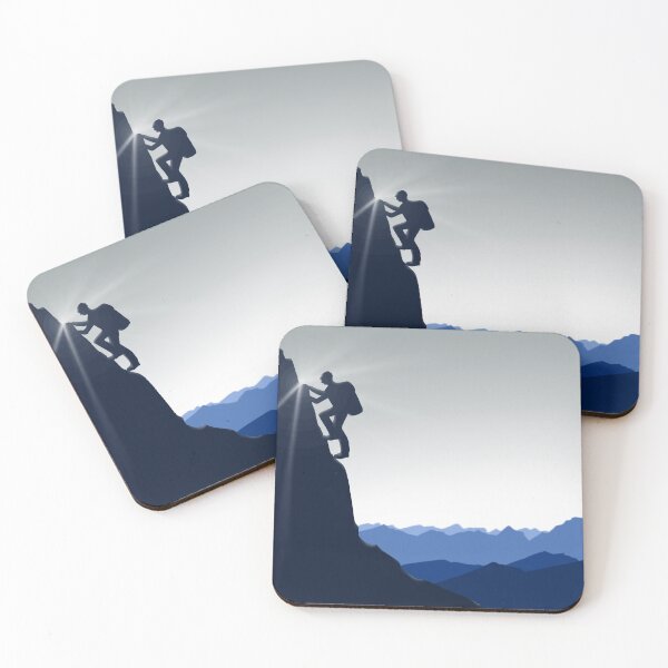 Item preview, Climbing in the mountains designed and sold by Barbara Baumann Illustration.