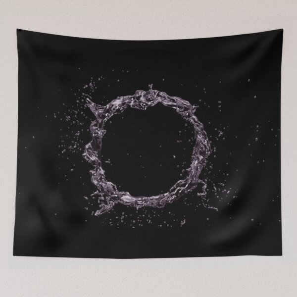 Item preview, Black cyrcle shower Curtain 2020 designed and sold by arami155369.