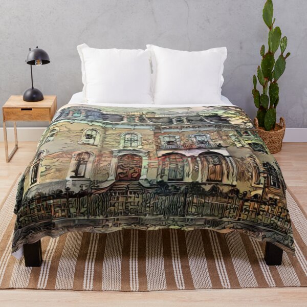 Item preview, aesthetic classic vintage american mansion home house art painting designed and sold by ZenCloak.