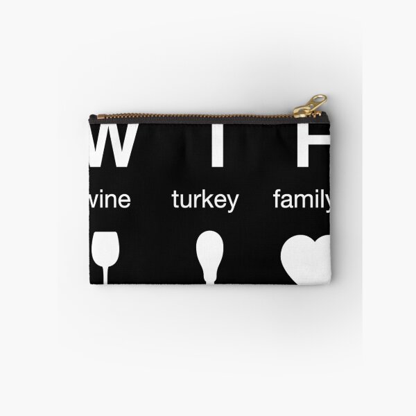 Item preview, WTF - Wine Turkey Family Thanksgiving Shirt designed and sold by WordsmithNerd.