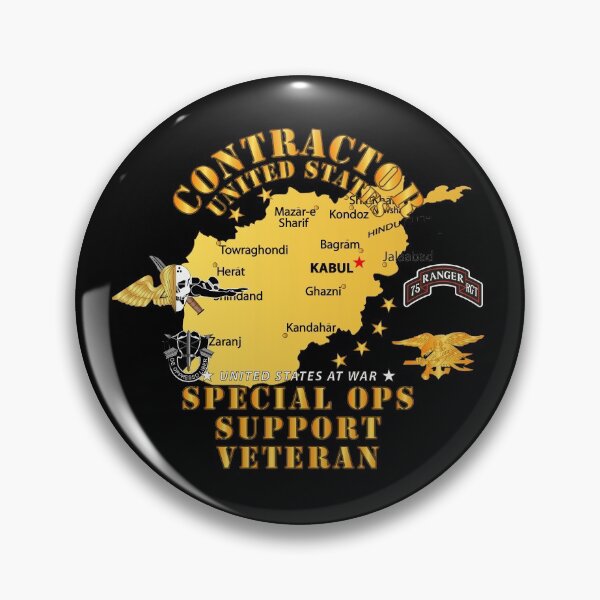 Item preview, GOVT - Contractor - Special Operations Support Veteran - Afghanistan designed and sold by Military Insignia Products.