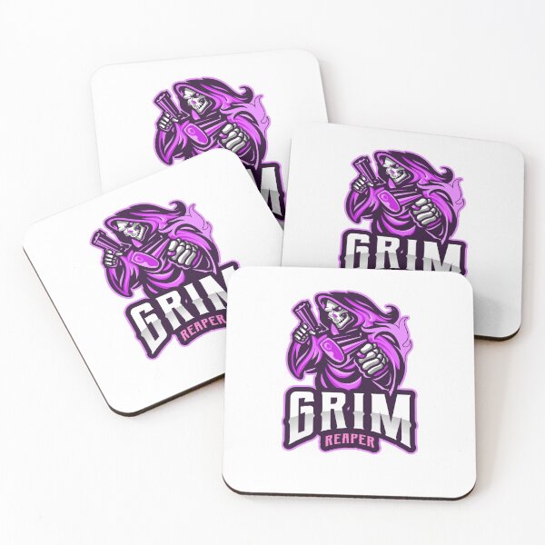 Item preview, Grim Reaper Mens Womens Biker Death Dealer Graphic Pink designed and sold by MAdHouseArtist.