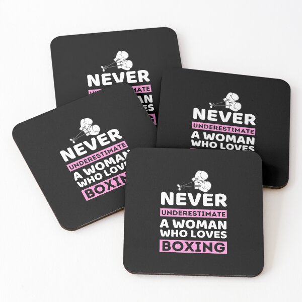 Item preview, Never Underestimate A Woman Who Loves Boxing designed and sold by bifkee19.