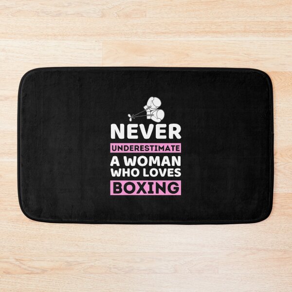 Item preview, Never Underestimate A Woman Who Loves Boxing designed and sold by bifkee19.