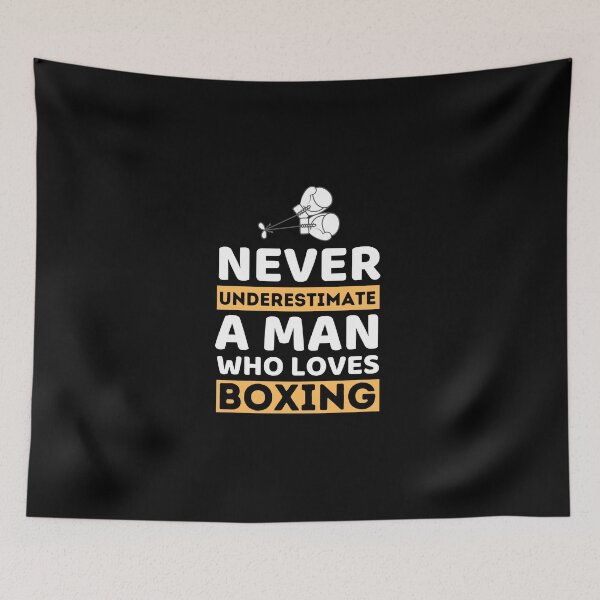 Item preview, Never Underestimate A Man Who Loves Boxing designed and sold by bifkee19.