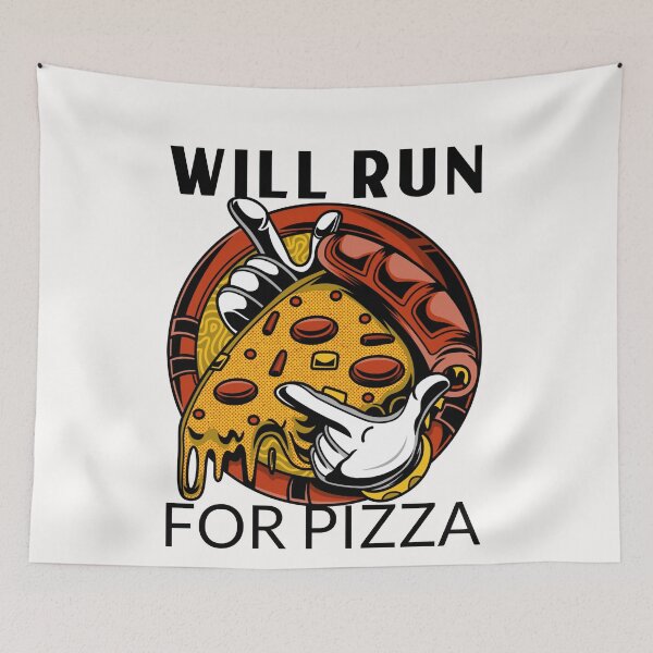 Item preview, Will run for pizza 2020 designed and sold by The Parallel X.