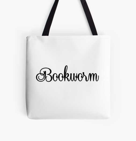 Bookworm All Over Print Tote Bag