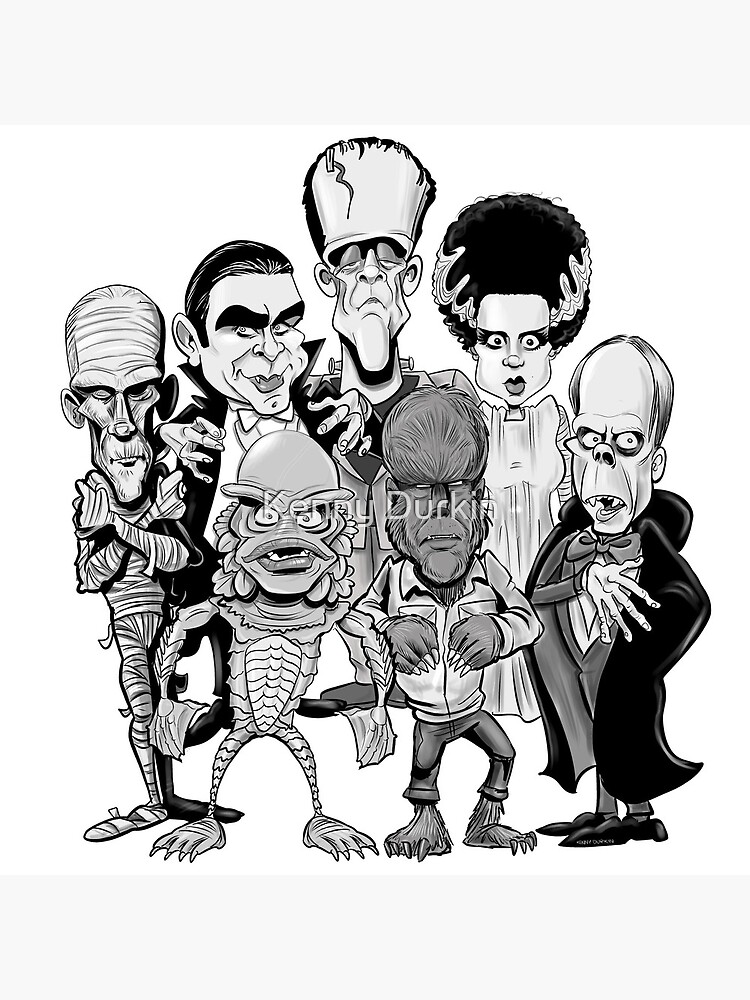 Classic Monsters by Durkinworks