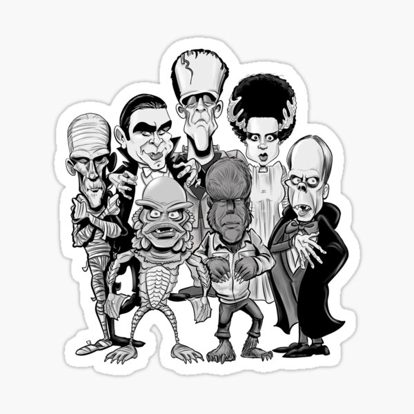 Classic Monsters Sticker