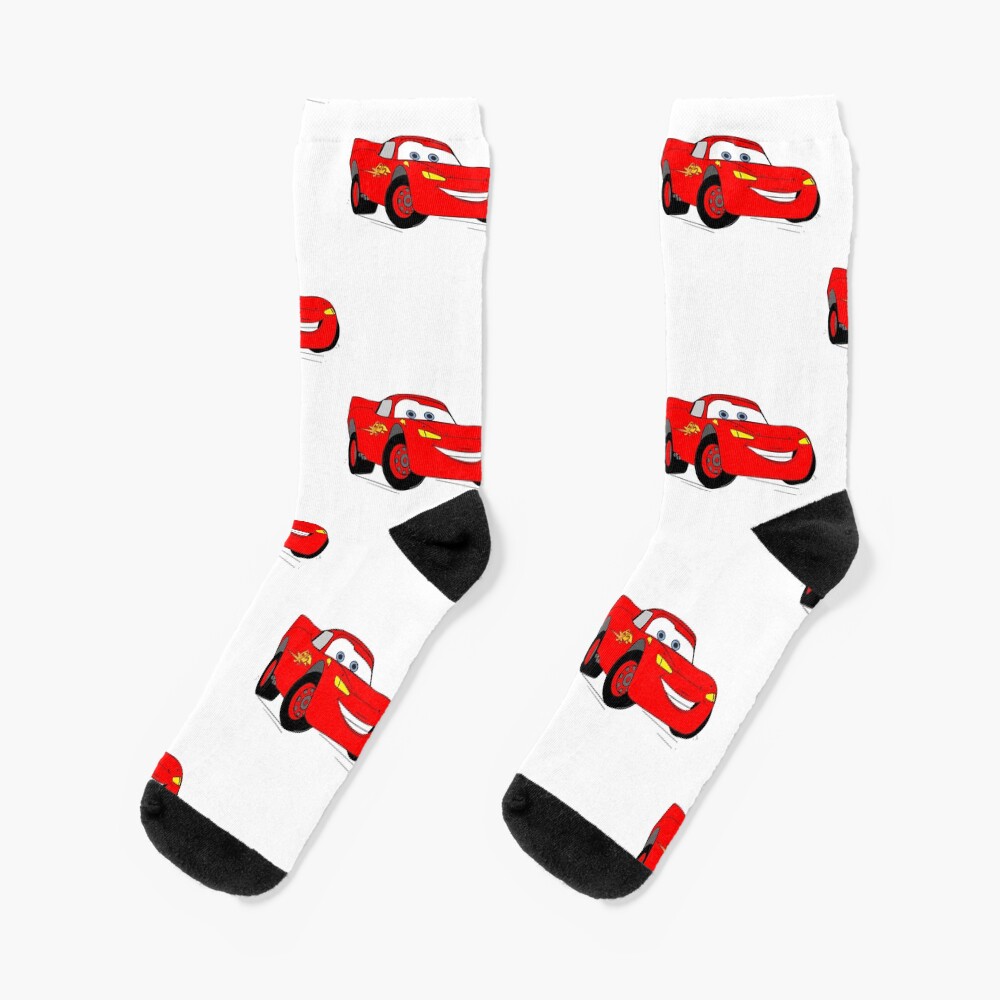 "Mcqeen from Cars movie" Socks for Sale by GerganaR Redbubble