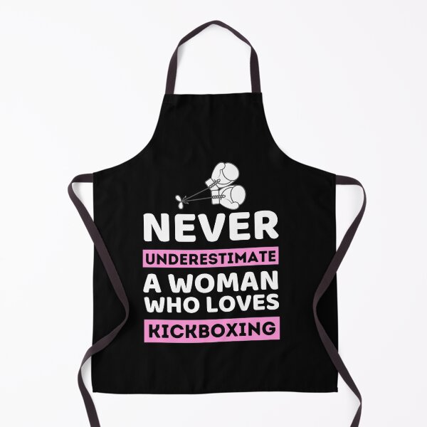 Item preview, Never Underestimate A Woman Who Loves Kickboxing designed and sold by bifkee19.
