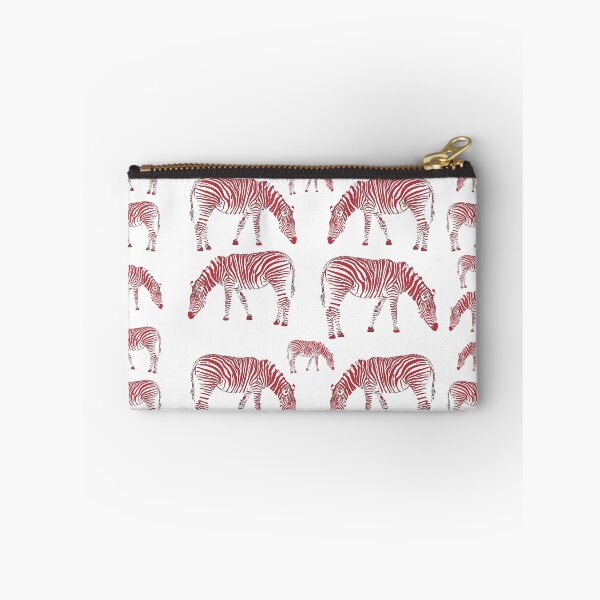 Item preview, Zebra animal pattern in red and white designed and sold by Abbara.