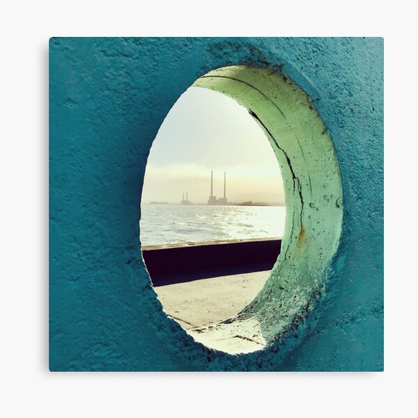 Poolbeg Chimneys from Clontarf Canvas Print