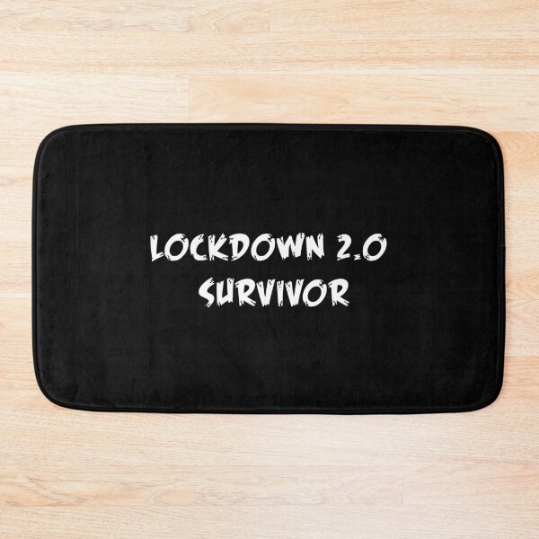 Item preview, Lockdown 2.0 survivor (dark mode) thriller typography designed and sold by Deegital18.