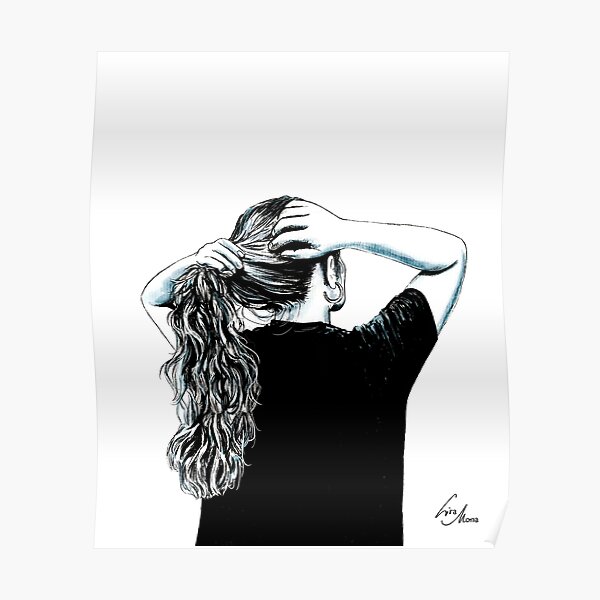 Hair Illustration Poster