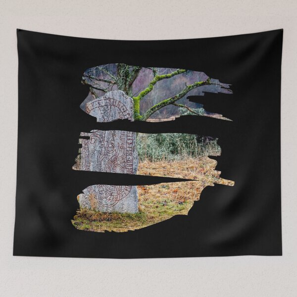 Item preview, Hägerstalund Viking Runestone in Sweden, Slashed Design designed and sold by Orkneyology.