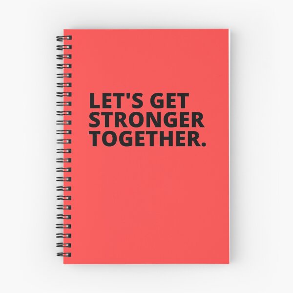 Item preview, Lets Get Stronger Together quote design.  designed and sold by milkasweet.