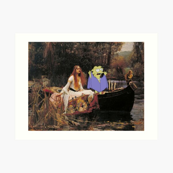 The Lizard Queen of Shalott Art Print