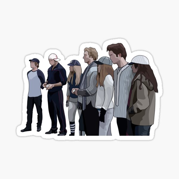 twilight baseball scene Sticker