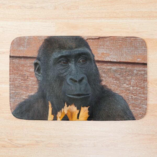 Item preview, Gorilla Shufai With With Autumn Leaves designed and sold by rawshutterbug.