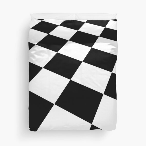 chequered flag duvet cover