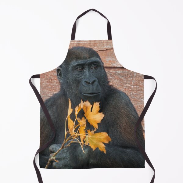 Item preview, Gorilla Shufai With With Autumn Leaves designed and sold by rawshutterbug.