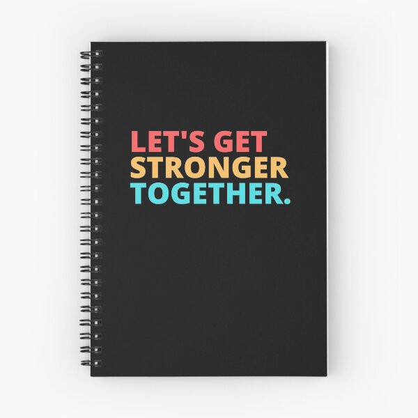 Item preview, Lets Get Stronger Together quote design.  designed and sold by milkasweet.