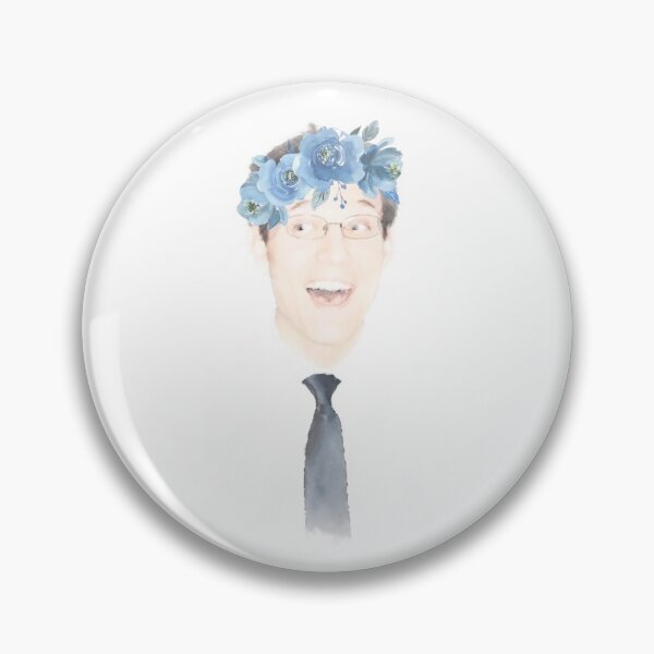 Item preview, Watercolor Steve Kornacki with Flower Crown and Tie designed and sold by Lily K. Donaldson.