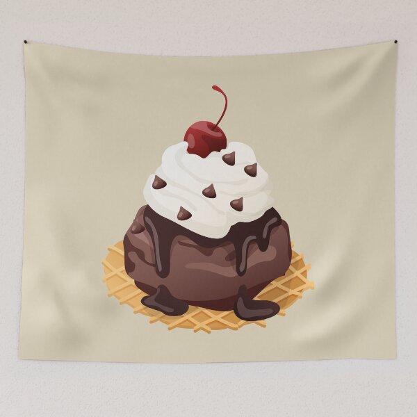 Item preview, Cherry Chocolate Ice Cream and Waffles designed and sold by Alicia Chee.