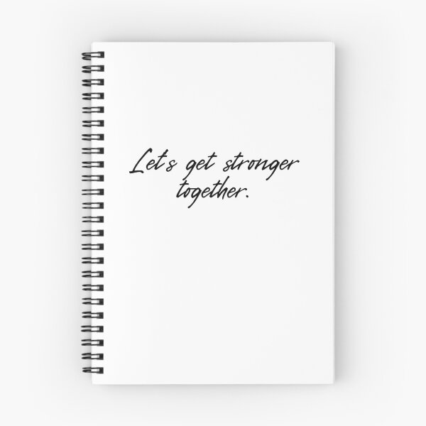 Item preview, Lets Get Stronger Together quote design.  designed and sold by milkasweet.