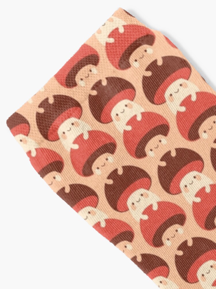 Thumbnail 2 of 5, Socks, Cute mushrooms designed and sold by petitspixels.