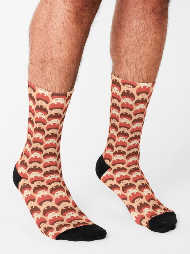 Thumbnail 3 of 5, Socks, Cute mushrooms designed and sold by petitspixels.