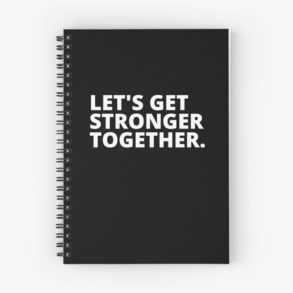 Item preview, Lets Get Stronger Together quote design.  designed and sold by milkasweet.