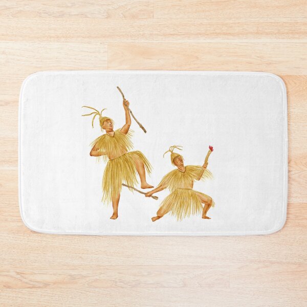 Item preview, Watercolor Illustration of two men dancing an ancient dance | 土家毛古斯舞 designed and sold by iswenyi.