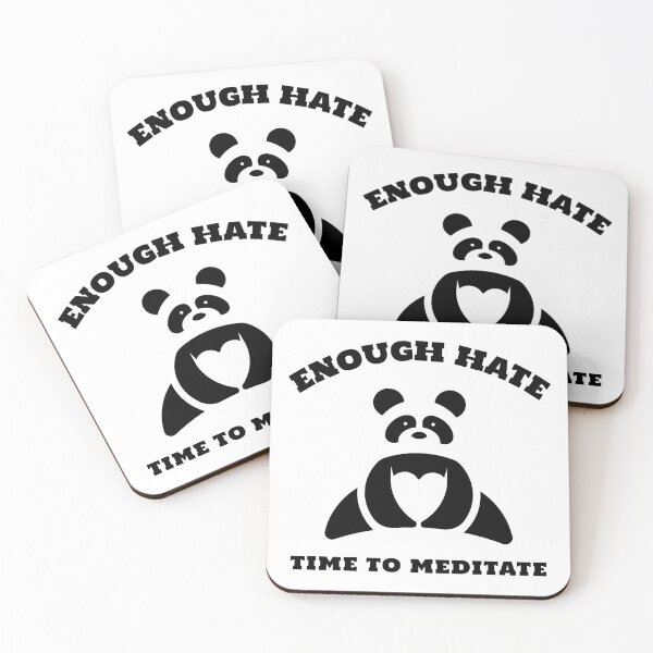 Item preview, Enough hate, time to meditate designed and sold by DeliriousSteve.
