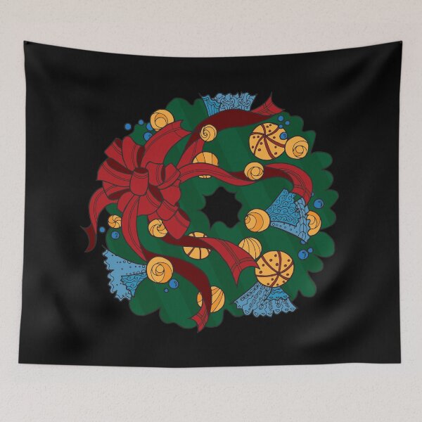 Item preview, Christmas Wreath and Ribbons designed and sold by Kristine Kisman.