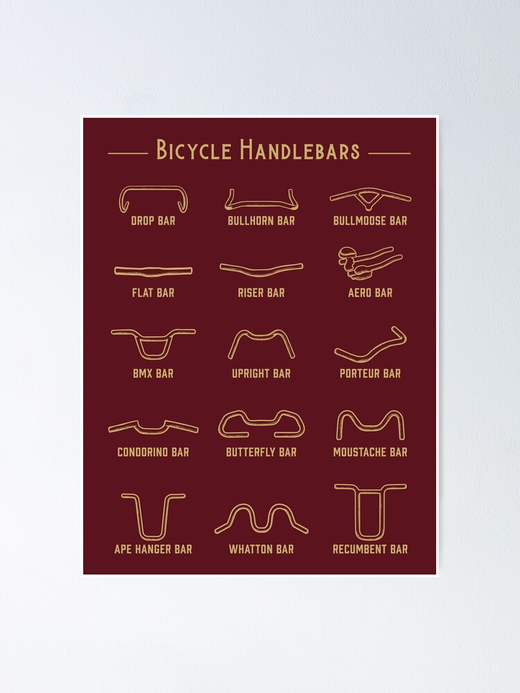 "Bicycle Handlebars" Poster for Sale by 2SDesign Redbubble