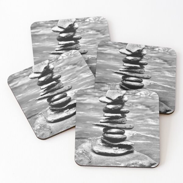 Item preview, Cairn Vertical Black And White designed and sold by LisaWootenPhoto.
