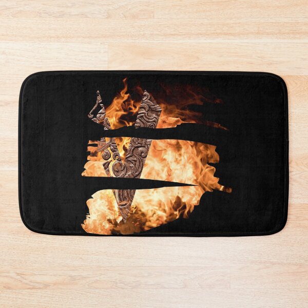 Item preview, V for Viking in Fire, Slashed Design designed and sold by Orkneyology.