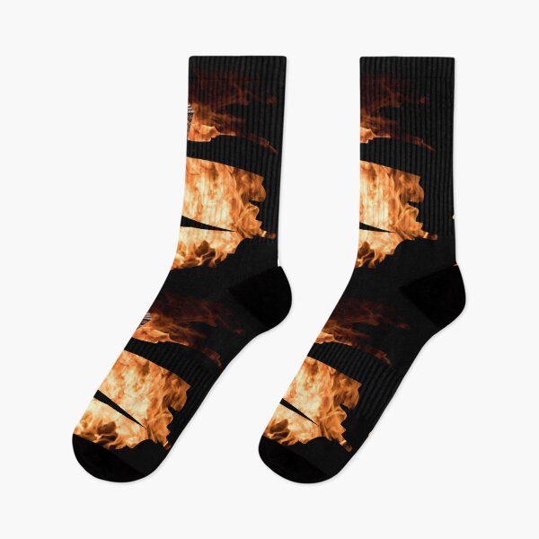 Item preview, V for Viking in Fire, Slashed Design designed and sold by Orkneyology.