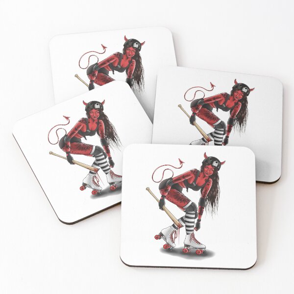 Item preview, Roller Derby devil designed and sold by Clara Cosh-Escott.