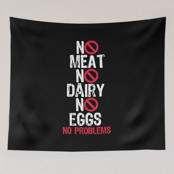 Item preview, No Meat No Dairy No Eggs Vegan Vegetarian designed and sold by DoSt-997.