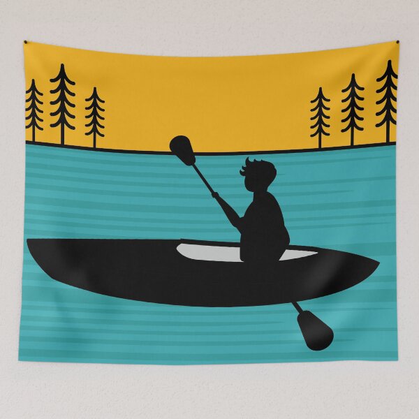 Item preview, Retro Kayaking Boating Paddling In Lake Tahoe Colorado River designed and sold by merchzy.