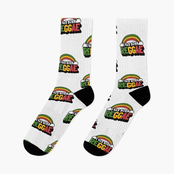 Item preview, Cute funny Reggae Music Rainbow, I Was Born Reggae designed and sold by emmjott.