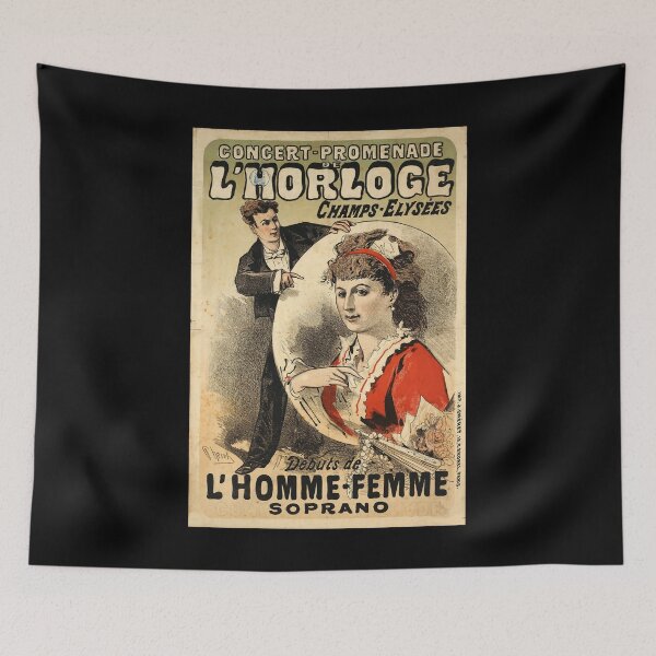 Item preview, retro lhorloge concert promenade champs elysees             designed and sold by CorasPosters.