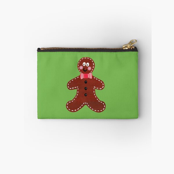 Artikelvorschau, Weihnachtslebkuchenmann - grüner Hintergrund entworfen und verkauft von Helen McCartney Designs.